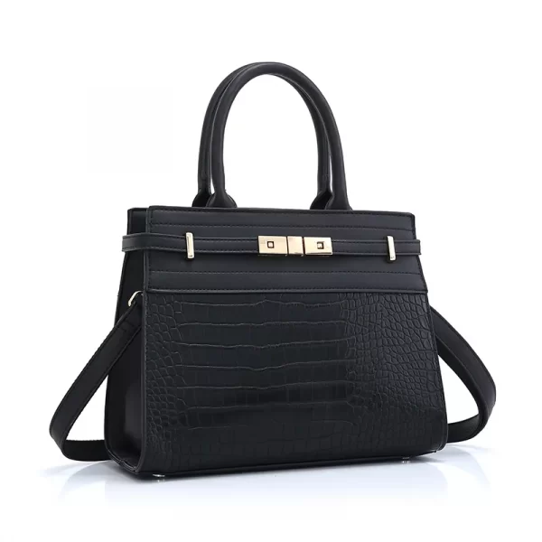 Large Leather Textured Handbag