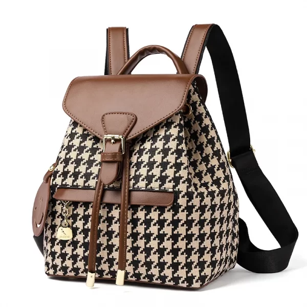 Fashionable Color Blocking Peplum Backpack