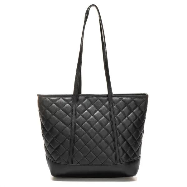 Black Classic Diamond Tote Bag