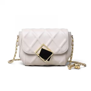 Leather Chain Crossbody Bag