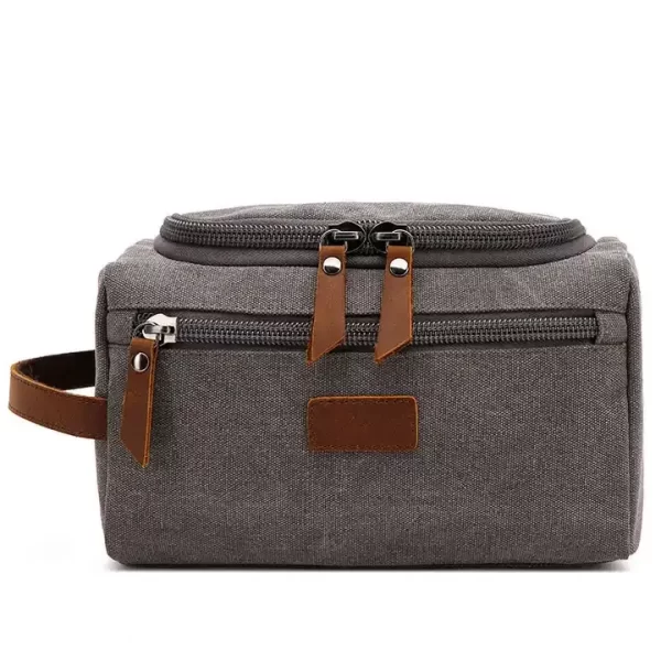 Large Capacity Canvas Travel Cosmetic Bag