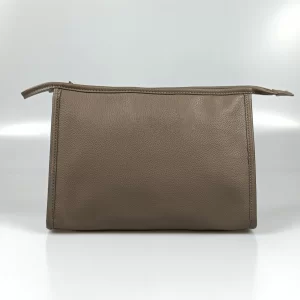 Men's Brown PU Travel Pouch Bag