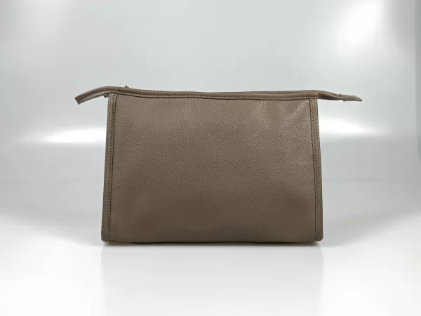 Men's Brown PU Travel Pouch Bag