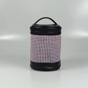 Cylindrical Portable Cosmetic Bag