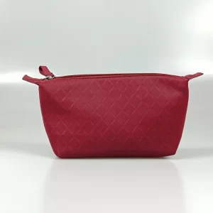 Red Soft PU Cosmetic Bag