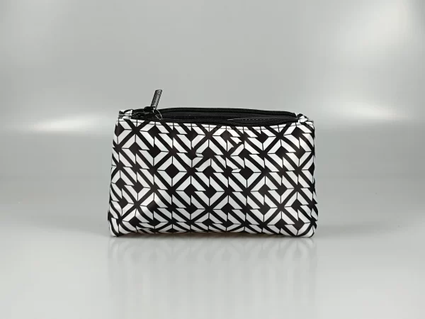 Black And White Printed Toiletry Bag