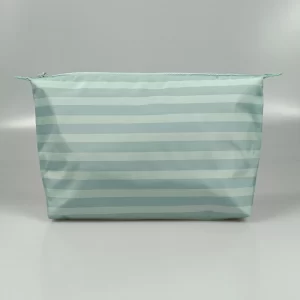 Large Capacity Green Stripe Pouch Bag