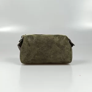 Dark Green PU Makeup Bag