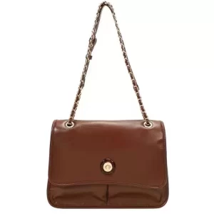 Brown Leather Shoulder Bag