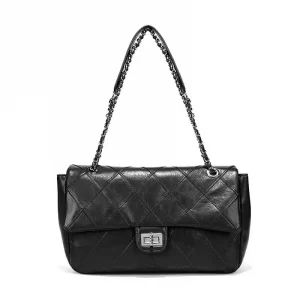 Classic Black Shoulder Bag