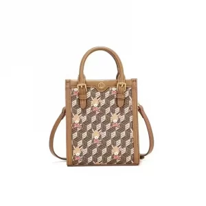 Brown Cartoon Print Handbag