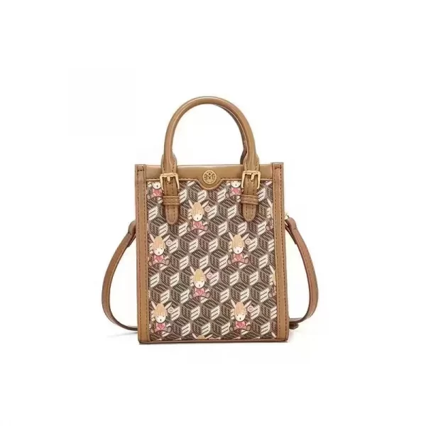 Brown Cartoon Print Handbag