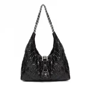 Black Sequin Shoulder Bag