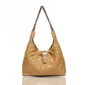 Brown Sequin Shoulder Bag