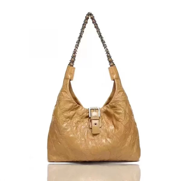 Brown Sequin Shoulder Bag